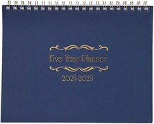 5 Year Calendar Planner Blue, 11 8.5'' 2025-2029