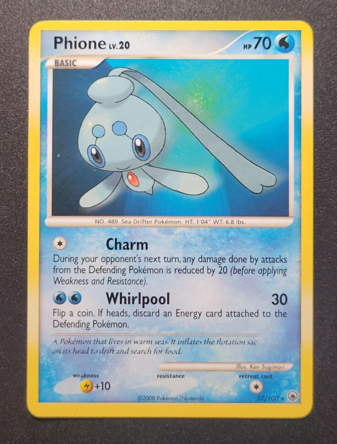 Phione Majestic Dawn 27/100 - Pokemon TCG 2008 - NM