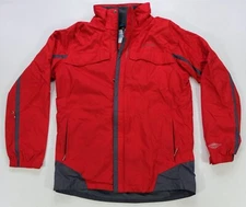 Rare VTG COLUMBIA Interchange Omni-Tech Bugaboo Windbreaker Jacket 2000s Red XL