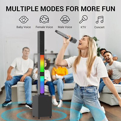 Bluetooth5.0 Soundbar für TV Heimkino 4-in-1 3D Surround Subwoofer Lautsprecher