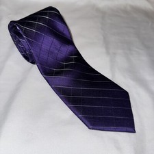 Calvin Klein Purple Tie 100 Silk 57 Inches Long By 3 Inches Wide