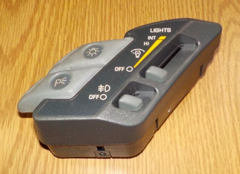 Interruptor atenuador de luz antiniebla faros Pontiac Trans Sport 1995 10221210 - negro/gris Foto 2 de 4