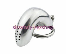 Stainless Steel Metal Male Chastity Cage Device Restraint Cage Lock Binding New