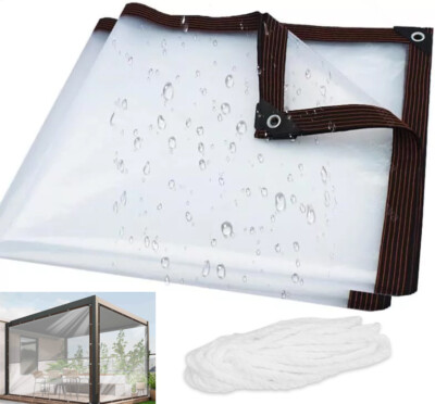 Transparente Plane Gewächshaus Folie Durchsichtig Outdoor Dicke Klare Garten DHL