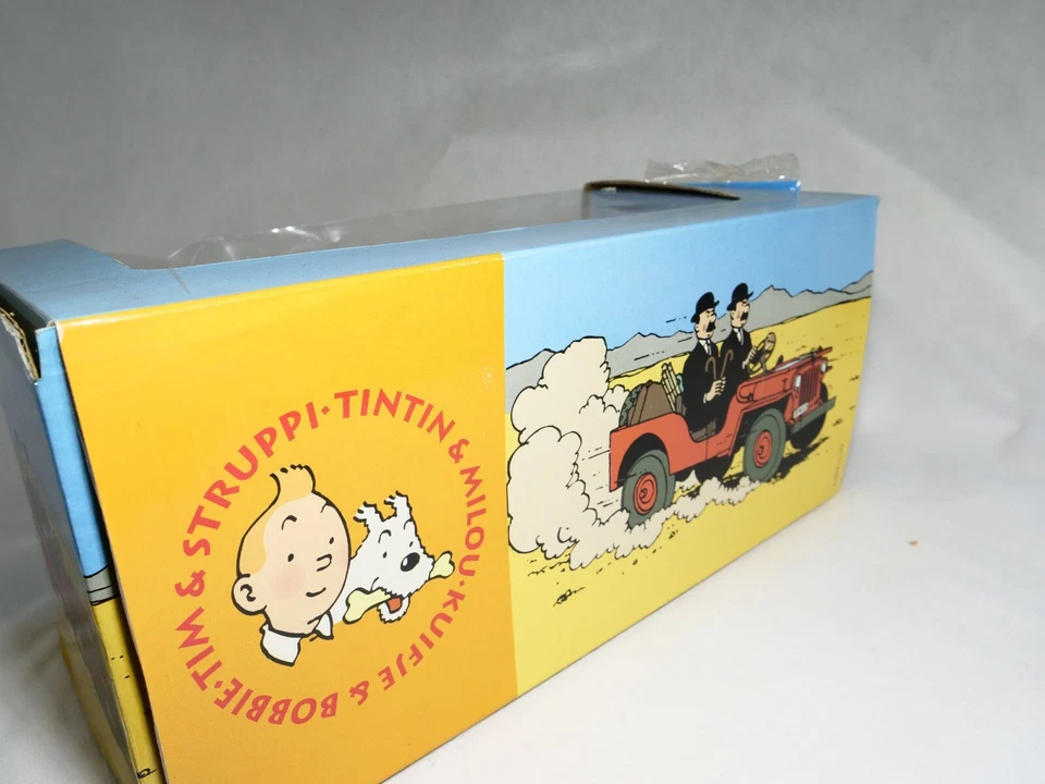 Hapax Tintin La Jeep de Las Dunn A Pays De L'Or Negro 1/18 Sin Salida Caja - Imagen 4 de 4