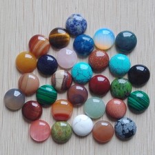 Wholesale 30pcs/lot natural stone mixed round CAB CABOCHON stones 16mm Jewelry