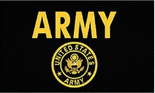 NEW United States Army Gold Flag with 24" Wooden Stick Pole - Picture 1 of 3