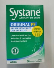 Systane Original PF Lubricant Eye Drops - 30 Vials Exp:02/26 Free Ship 