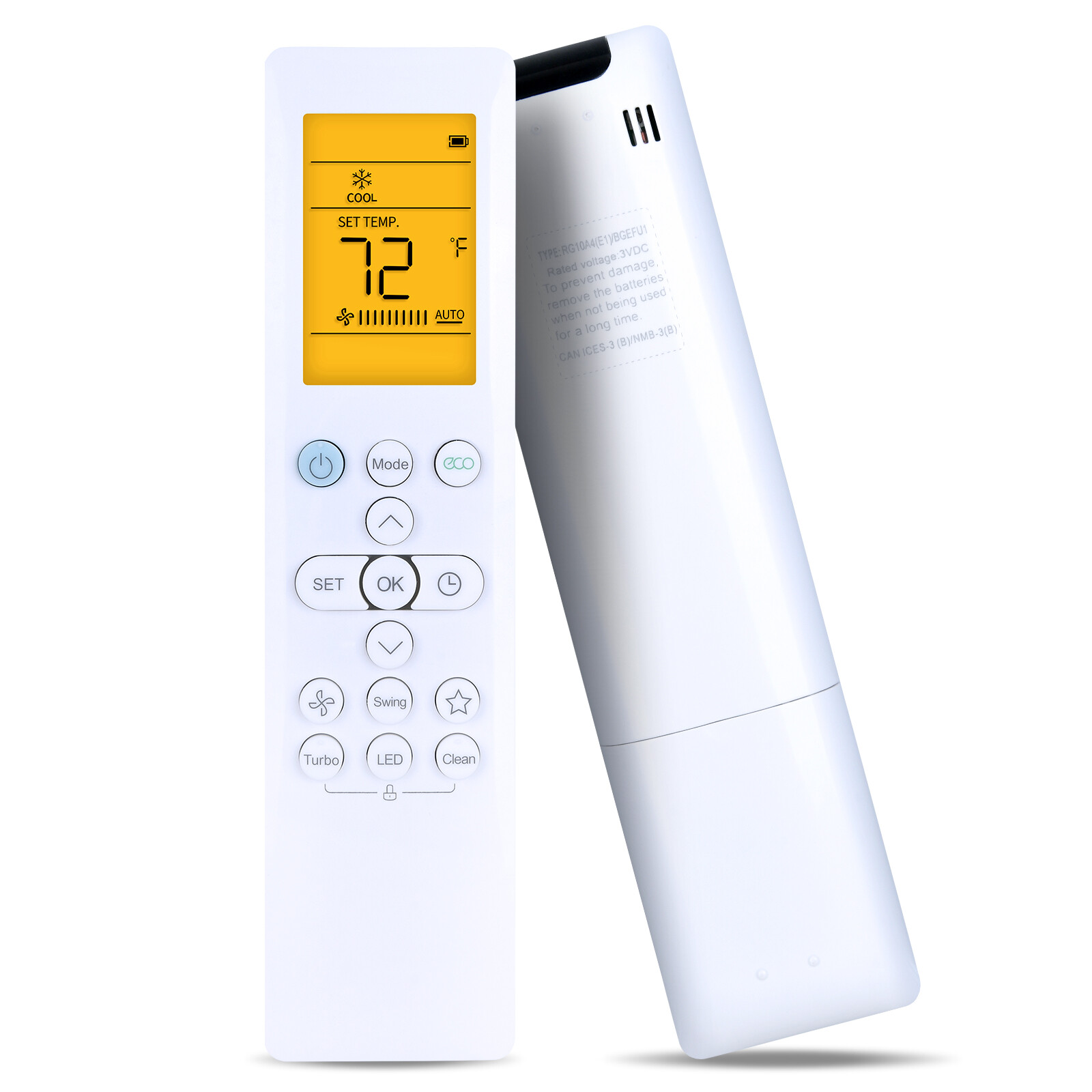 Remote Control For Senville LETO Series Mini Split Air Conditioner