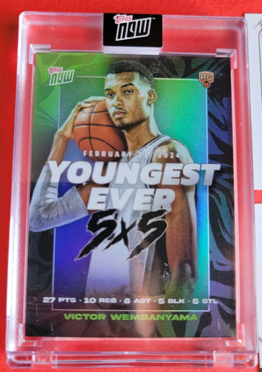 Victor Wembanyama ROOKIE Card #1/2783 #1/5172 2024 TOPPS NOW