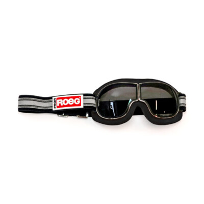 Motorrad Brille Biker Schutzbrille Roeg Jettson Grey Stripes schwarz gestreift