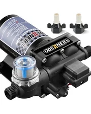Upgraded Vers RV Fresh Water Pump 12V DC Water Pump 4 - 6GPM 70PSI Self Priming