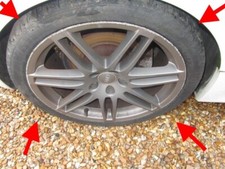 AUDI TT 2011 TTS RS4 LE MANS BLACK EDITION 19" ORIGINAL ALLOY WHEELS PIRELLI OEM