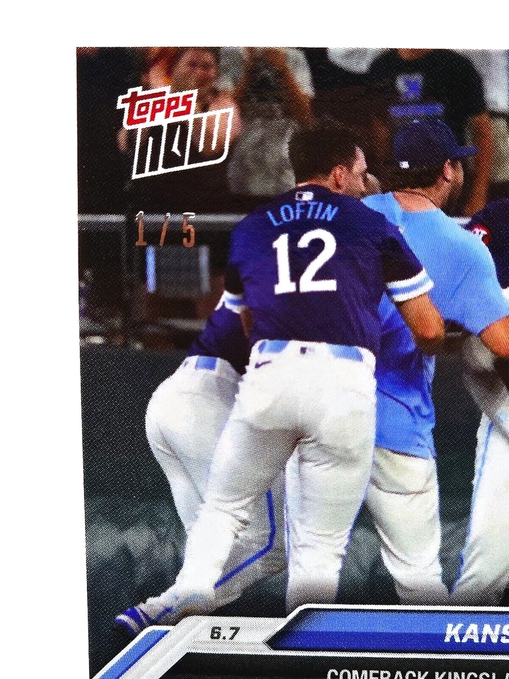 2024 Topps Now #272 橙色 SSP 1/5 "Comeback Kings! ROYALS 堪萨斯城皇家队 — 第 4/4 张图片