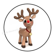 REINDEER CHRISTMAS ENVELOPE SEALS LABELS STICKERS PARTY FAVORS