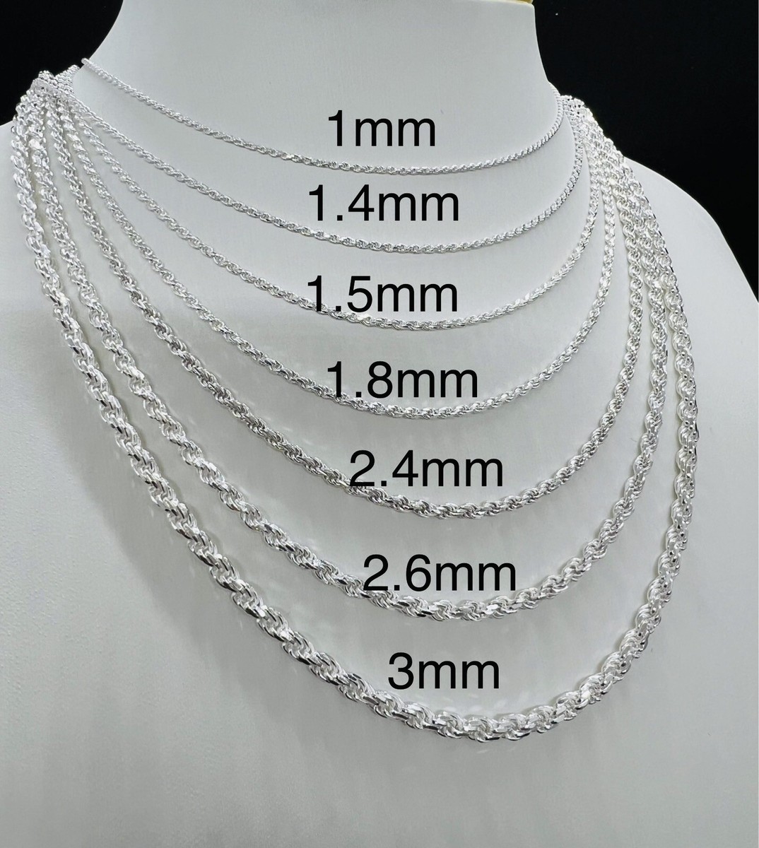 Sterling Silver 18" Dog Tag Bead Chain Necklace - 1.0mm Italian Crafted, Hypoallergenic & Lightweight