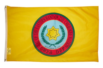 Eastern Band Cherokee Large Flag 3x5FT Banner Native American NC Tribe EBCI
