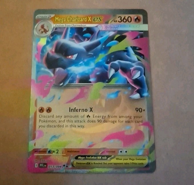 Pokemon TCG Mega Charizard X ex 013/094 Phantasmal Flames - NM