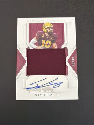 #ad #ad 2025 National Treasures Collegiate Football Sam Leavitt Patch Auto 99 $59.99