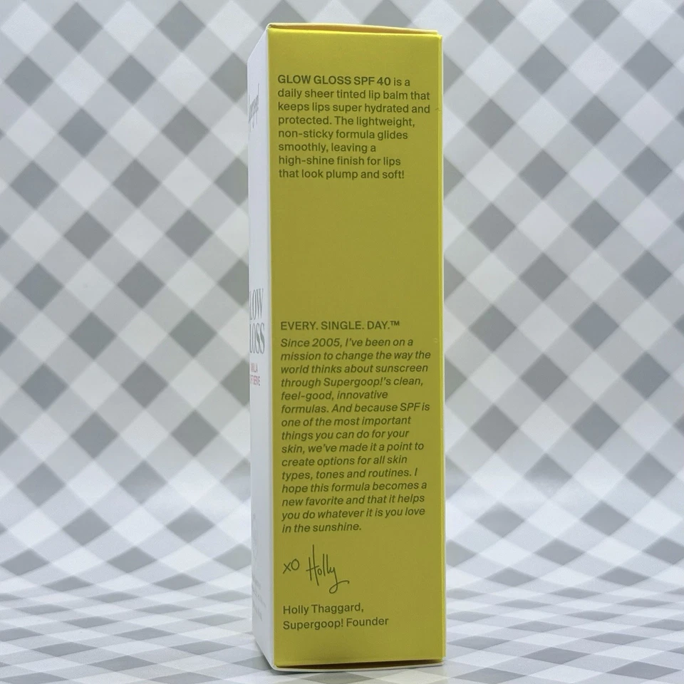 Supergoop Glow Gloss Vanilla Soft Serve 0.5oz 15mL New Launch ••NEW IN BOX••🎁 - Image 3 of 4