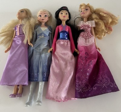 Disney Prinzessin & Mode Puppen Konvolut x4 - Elsa Rapunzel Mulan & mehr