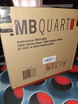 MB Quart RW1-204 8'' Reference Series Dual 4-ohm Car Subwoofer