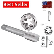 3/4"-16 UNF Tap and Die Set Left Hand, 3/4 x 16 UNF Machine Thread Tap and Ro...