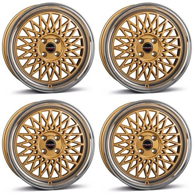 4 Borbet Wheels B 7.0x17 ET25 4x100 GOLDP for Seat MII