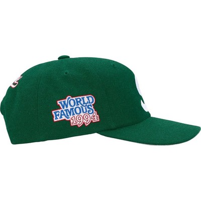 SS26 Supreme World Famous S Logo 6 Panel Cap Hat Green 2026 | eBay