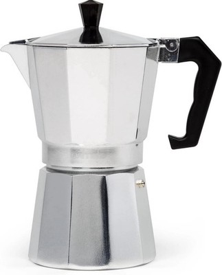 Primula Classic Stovetop 6 Cup Espresso and Coffee Maker, Silver, New