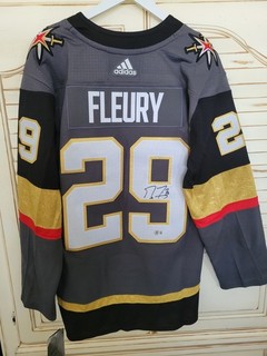 Marc Andre Fleury Golden Knights Autograph Adidas Jersey Beckett Cert.