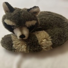 Steiff Raccoon Plush Toy Vintage 25cm Button in Ear, No Tag