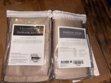  2 Charter Club Damask Solid 500 Thread Count Pima Cotton Pillow Sham Taupe.
