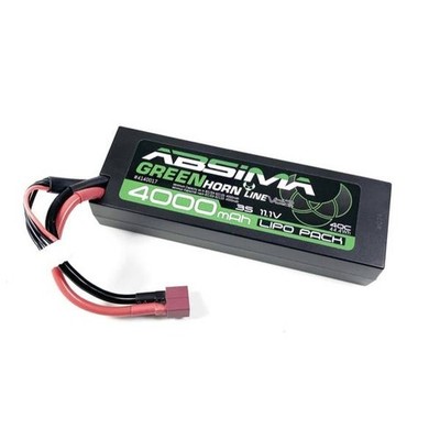 Absima 4140017 11.1V 4000mAh 40C LiPo Rechargeable Battery Hardcase Plug a