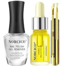 Gel Polish Remover, Cuticle Oil for Nails (10Ml) & Pro-Tools, Fast-Acting ​Gel N