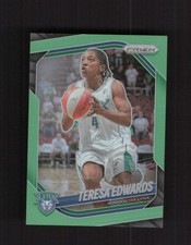2025 Panini Prizm WNBA #126 Teresa Edwards Lime Green Prizms #/225