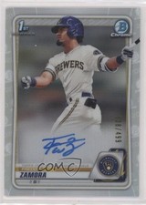 2020 Bowman Draft Chrome Picks Refractor 338/499 Freddy Zamora #CDA-FZ Auto 0c6
