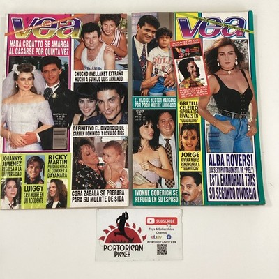 1993 TV GUIDE MAGAZINE REVISTA VEA #1258 & #1260 PUERTO RICO RICKY MARTIN MENUDO