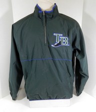 Tampa Bay Devil Rays # Game Issued Green Bench Jacket L DP09888