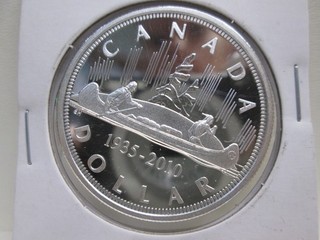 2010 CANADIAN 7TH ANNIV. VOYAGEUR COMMEM SILVER DOLLAR PROOF