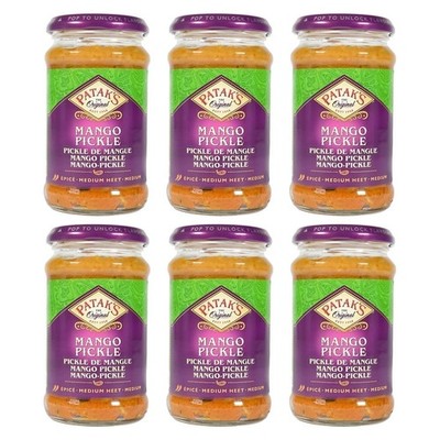 Pataks Medium Mango Pickle 6x283g Patak´s Mango Pickle mittelscharf