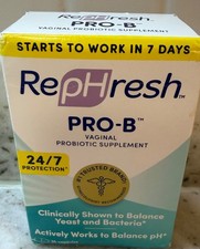 Rephresh Pro B Probiotic Feminine Supplement 30 Capsules Exp 04/2027