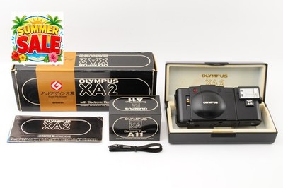 [NEUWERTIG] Olympus XA2 Filmkamera 35mm schwarz mit A11 Blitz JAPAN #SALE #A022