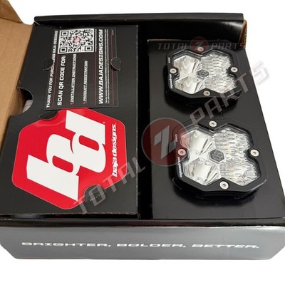 Baja Designs  Squadron 2.0 Pro LED Pair Clear Driving/Combo Lights Pods & Wiring