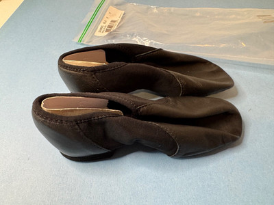 Bloch S0495L Neo-Flex Jazz Shoes, Black Leather & Neoprene Slip Child Size 11