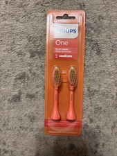 Philips One Brush Heads by Sonicare, 2 Replacement Brush Heads - Coral BH1022/01