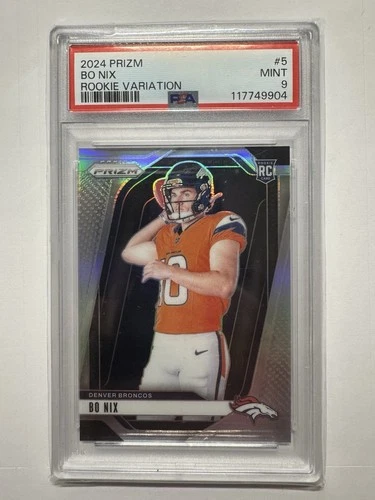 2024 Prizm BO NIX Rookie Variation RC VAR #5 Broncos PSA 9 Mint