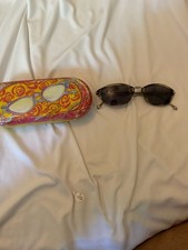 Brighton Handmade Oval Sunglasses with Floral Case