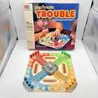Milton Bradley Pop-O-Matic Trouble Vintage 1986 Board Game - Complete - Worn Box