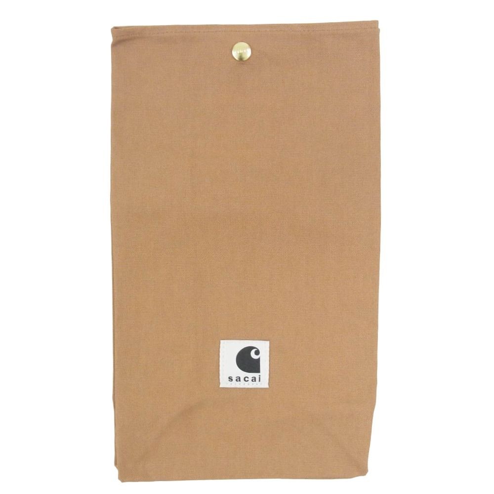 Sacai Canvas Work-in-Progress Bag Pouch Brown Used 37cm Vintage Fashion